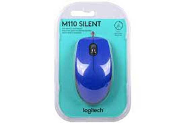 Logitech M110 Silent Mouse USB Óptico Azul - Image 2