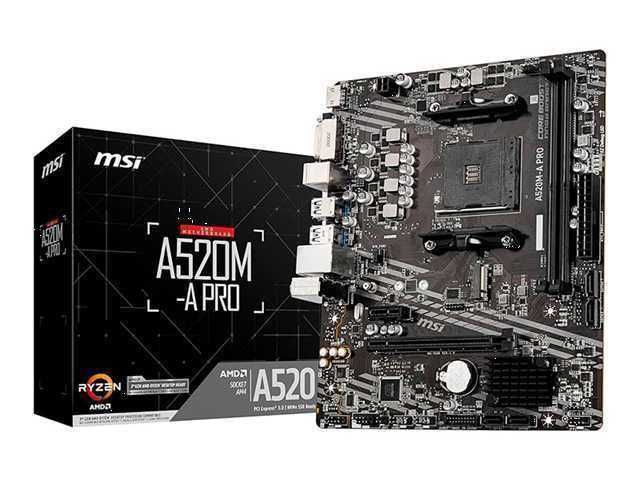 Placa Base MSI A520M-A PRO DDR4 ATX Socket AM4