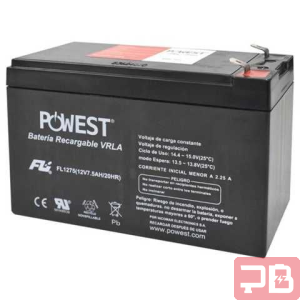 Batería Recargable 12V 7A/7.5A para UPS - Powest