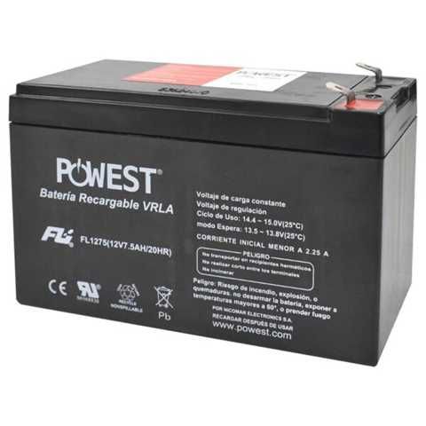 Batería Recargable 12V 7A/7.5A para UPS - Powest