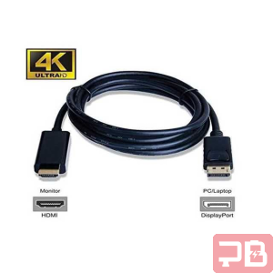 Cable Adaptador DisplayPort a HDMI 1.8m 4K