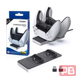 Cargador Doble para Controlador PS5 - Carga Rápida
