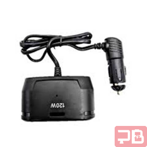 Cargador para Coche con Doble USB y Doble Enchufe 4884