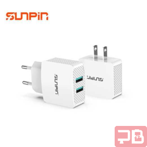 Cargador Doble USB SUNPIN 2.4A Tipo C