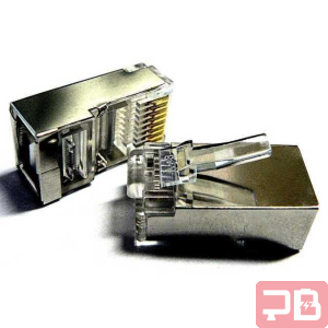 Conectores RJ45 Metálicos para CAT6 - 50 Unidades