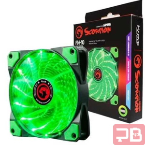 Ventilador MARVO SCORPION FN-10 Verde 120 mm