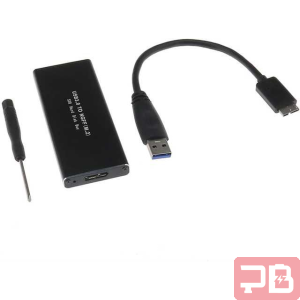 Carcasa M.2 SATA con USB 3.0 - Portátil y Ultradelgada