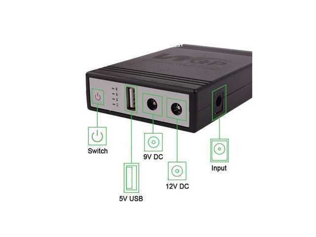Mini UPS WGP 38.48Wh Blanco - Fuente de Respaldo Compacta - Image 2