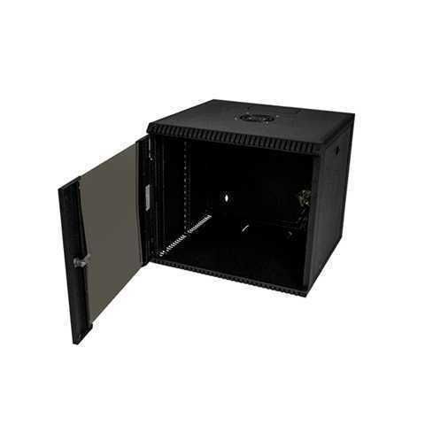 Gabinete Rack Pared Monoblock 9U Negro