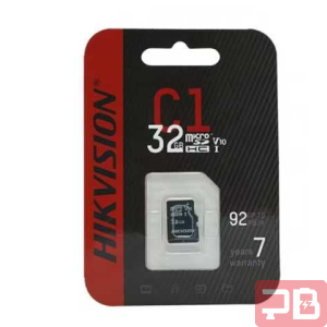 Tarjeta Micro SD Hikvision 32GB HC 92MB/s Clase 10