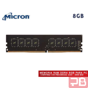 Memoria RAM Micron 8GB DDR4 2666MHz DIMM