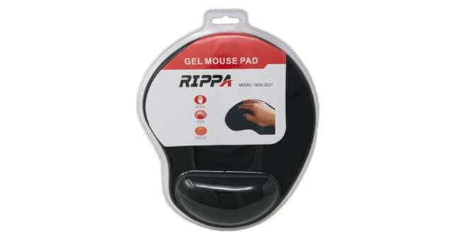 Mousepad de Gel Ergonómico Rippa Negro