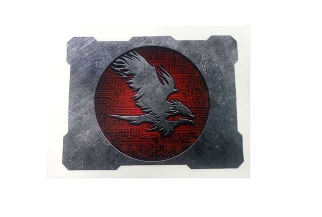 Mousepad Gamer Antideslizante Gris/Rojo 32x24 cm