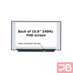 PANTALLA 15.6 PULGADAS / 40 PINES NARROW / FULL HD / 240HZ /  SIN SUJETADORES