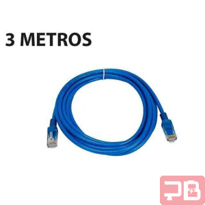 Cable de Red UTP Cat6 3m Azul