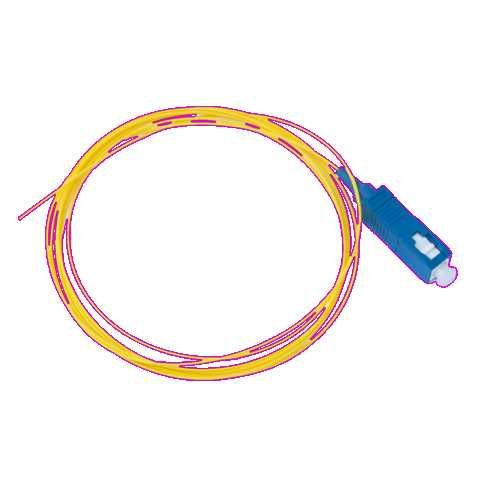 Pigtail SC/UPC SM 1M Azul – Conexión de Fibra Óptica de Calidad