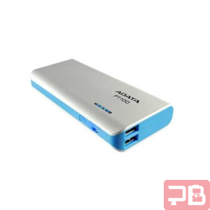 Batería Portátil ADATA 10000mAh PT100 (Blanco)