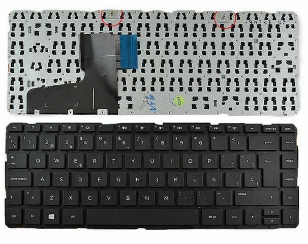 Teclado HP Pavilion 14-N Negro sin Marco - Reemplazo Perfecto