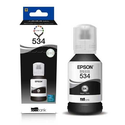 Tinta Negra Epson 534 – 120ml para Impresoras EcoTank