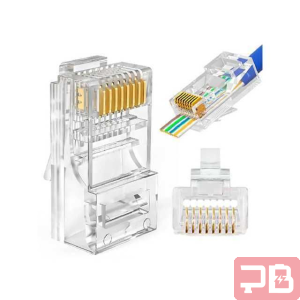 Conectores RJ45 Plástico 1000 Pcs - CAT5/CAT6