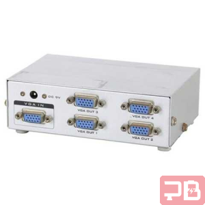 Splitter VGA 4 Puertos 250 MHz