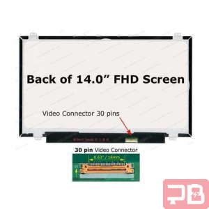 Pantalla LCD de 14" Full HD con conector de 30 pines