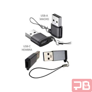 Adaptador OTG USB A Macho a USB Tipo C Hembra