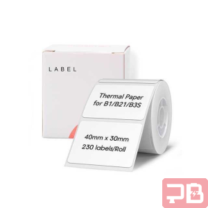 Rollo de Papel Térmico NIIMBOT 40mm x 30mm - 230 Etiquetas