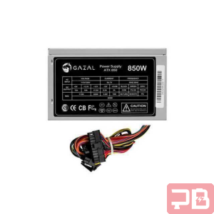 Fuente de Poder Gazal 850W ATX - 24 y 8 Pines