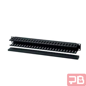 Organizador Horizontal CopperLed 1U / 19" / Negro