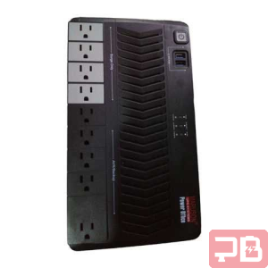 UPS MARUSON 800VA / 420W con 9 Tomas y 2 Puertos USB