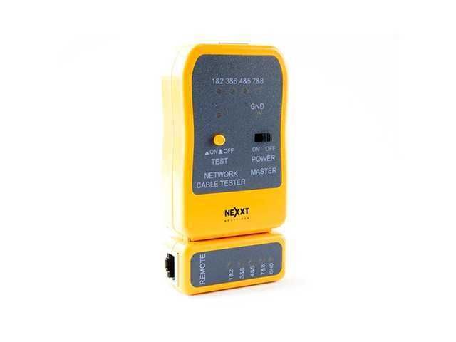Testeador de Red Nexxt para RJ45, RJ11 y RJ12 - AW250NXT03