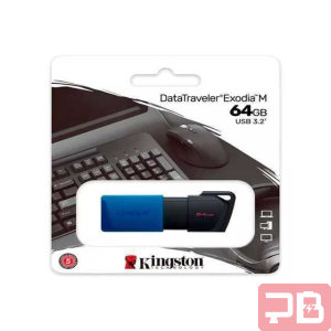 Pendrive Kingston 64GB USB 3.2 DataTraveler Exodia M Negro