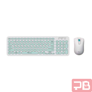 Combo Teclado y Mouse Alcatroz Jellybean U2000 USB Verde