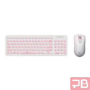Combo Teclado y Mouse Alcatroz Jellybean U2000 - Rosado