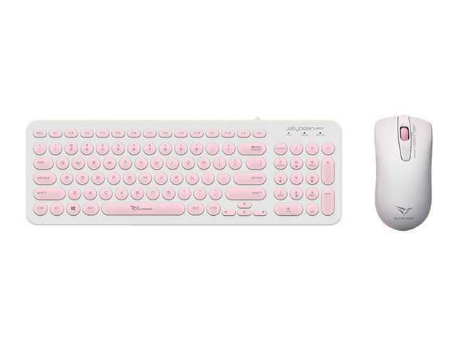 Combo Teclado y Mouse Alcatroz Jellybean U2000 - Rosado