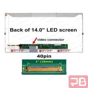Pantalla LCD de 14" 40 Pines HD sin Vincha
