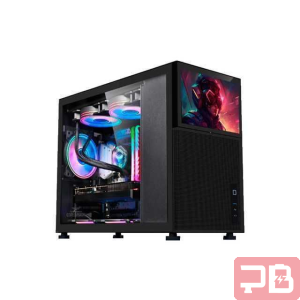 Caja Armaggeddon Tessaraxx Corevision - Negra, LCD 8"