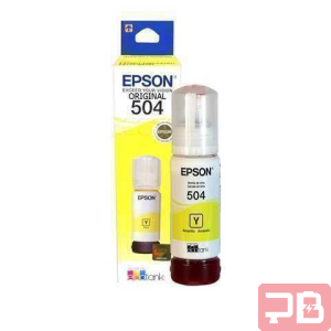 Botella de Tinta Amarilla Epson 504 Original para EcoTank