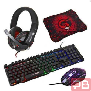 Combo Gaming Marvo CM370: Teclado, Ratón, Auriculares, Mousepad