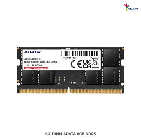 Memoria RAM ADATA DDR5 8GB 4800MHz SODIMM para Laptop