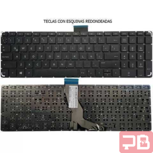 Teclado HP para Series 15-BS, 15-BR y 15-BW con Esquinas Redondeadas
