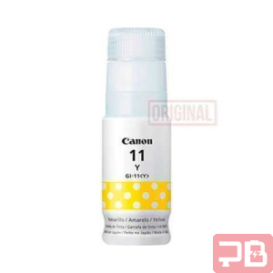 Tinta Canon Original GI-11 70ml Amarilla para G2160 y G3160