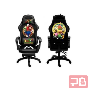 Silla Gamer con Altavoces Negra Mario Bros