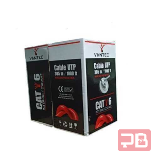 Cable de Red Vantec CAT 6E - 305 Metros - 80% Cobre