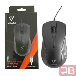 Mouse Infinytek M104 USB Alámbrico - Diseño Ergonómico
