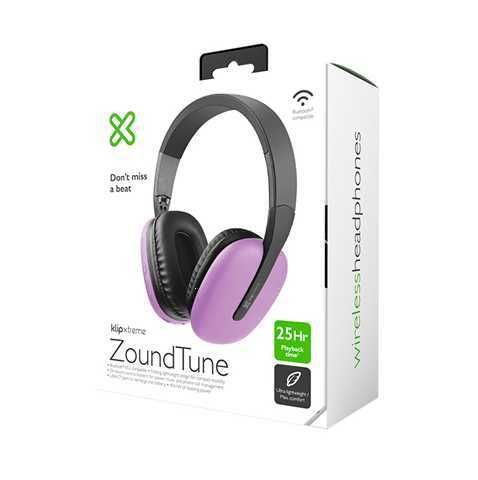 Auriculares Klip Xtreme Zoundtune KWH010 Bluetooth Morado