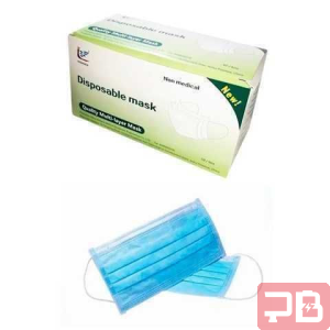 Mascarilla Quirúrgica Desechable 3 Capas Azul - 50 Unidades