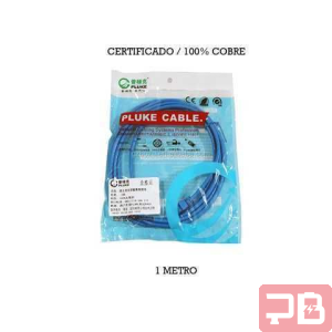 Cable Patch Cord UTP CAT 6 1m 100% Cobre Certificado