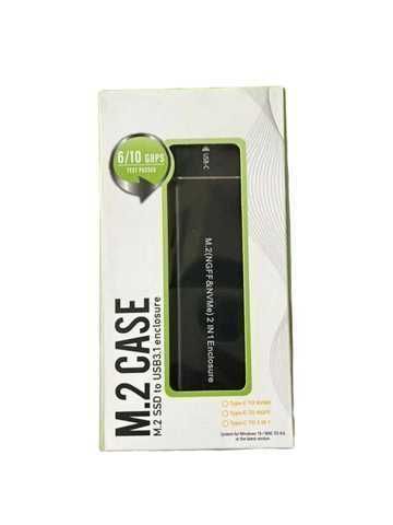 Carcasa Doble para SSD M.2 SATA y NVMe - USB-C 3.0